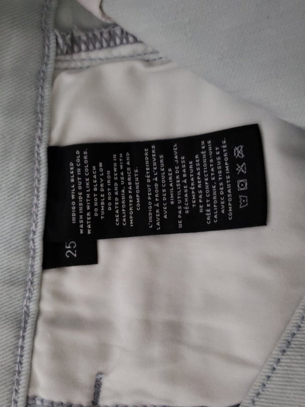 J Brand Joan Crop High Rise Jeans Powdered Wide Leg Size 27 #374 - Picture 7 of 8